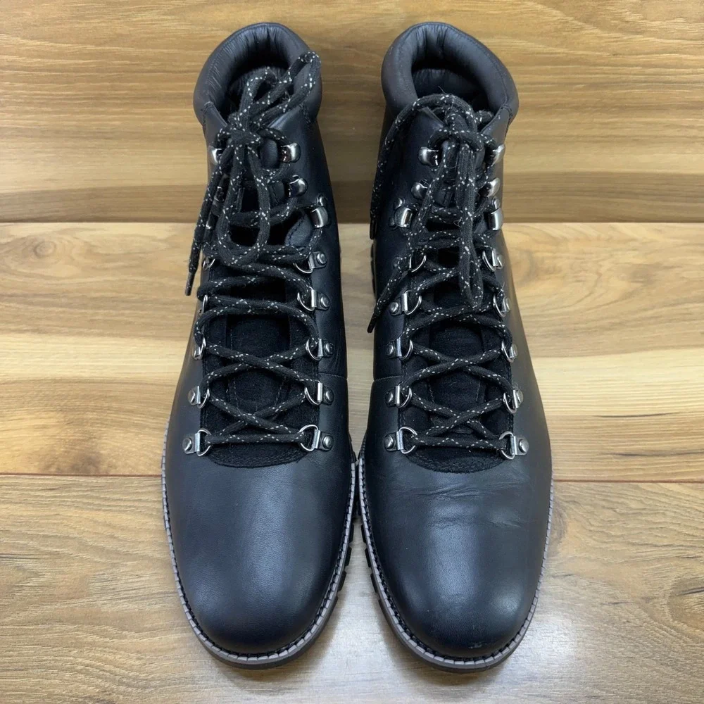 Cole Haan Zero Grand Hiker Mens Boot 11 M Black Leather Outdoor Business Casual